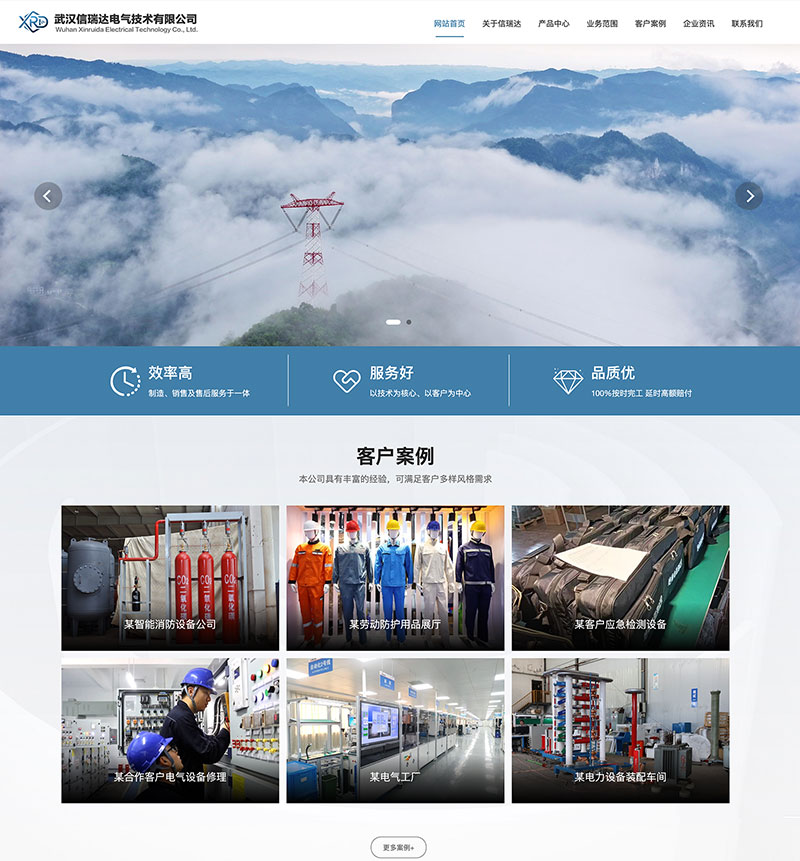 信瑞达电气-网站建设案例-互亿网络